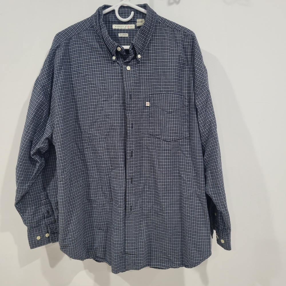 Robert Stock Checkered Shirt / Size XL